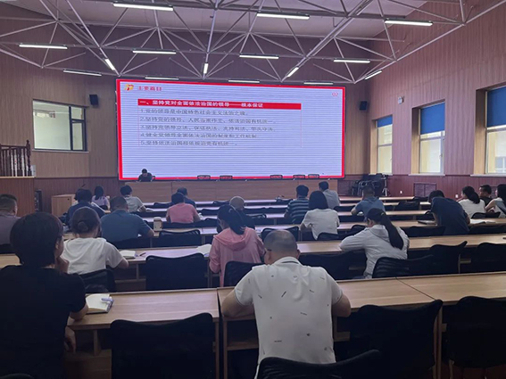 我所韩愈律师应邀为长治市文化和旅游局机关干部讲授《习近平法治思想学习纲要》。